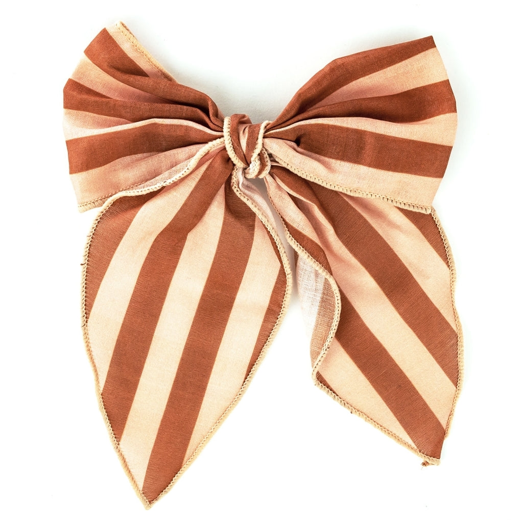fiogos-mallion-me-clip-fable-bow-large-size-stripes-sunset-and-tierra-grech-and-co-oneandonlybaby.gr
