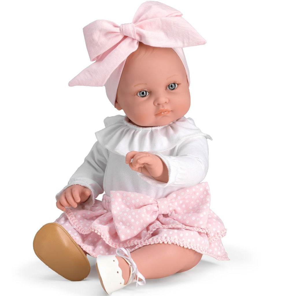 magic-baby-moro-koukla-alicia-me-white-blouse-and-pink-bow-oneandonlybaby.com