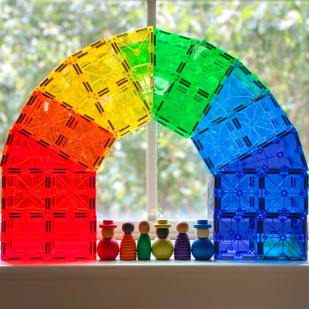 magna-tiles-magnetic-classic-building-blocks-clear-colors-100-pcs-steam-toy-oneandonlybaby.gr