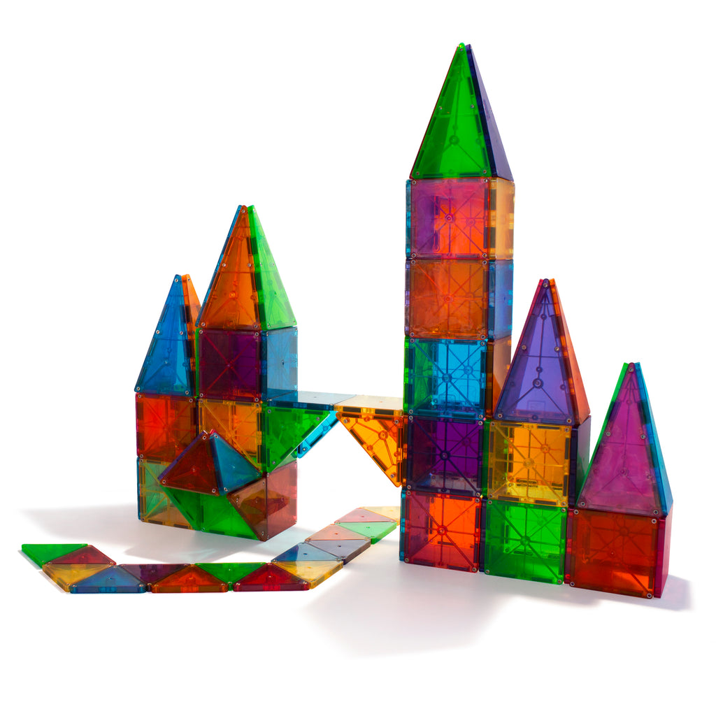 magna-tiles-magnetic-classic-building-blocks-clear-colors-100-pcs-steam-toy-oneandonlybaby.gr