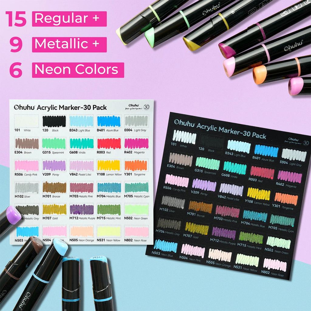 ohuhu-acrylic-markers-set-30-aneksitilon-akrilikwn-markadoron-diplis-mytis-1-oneandonlybaby.gr