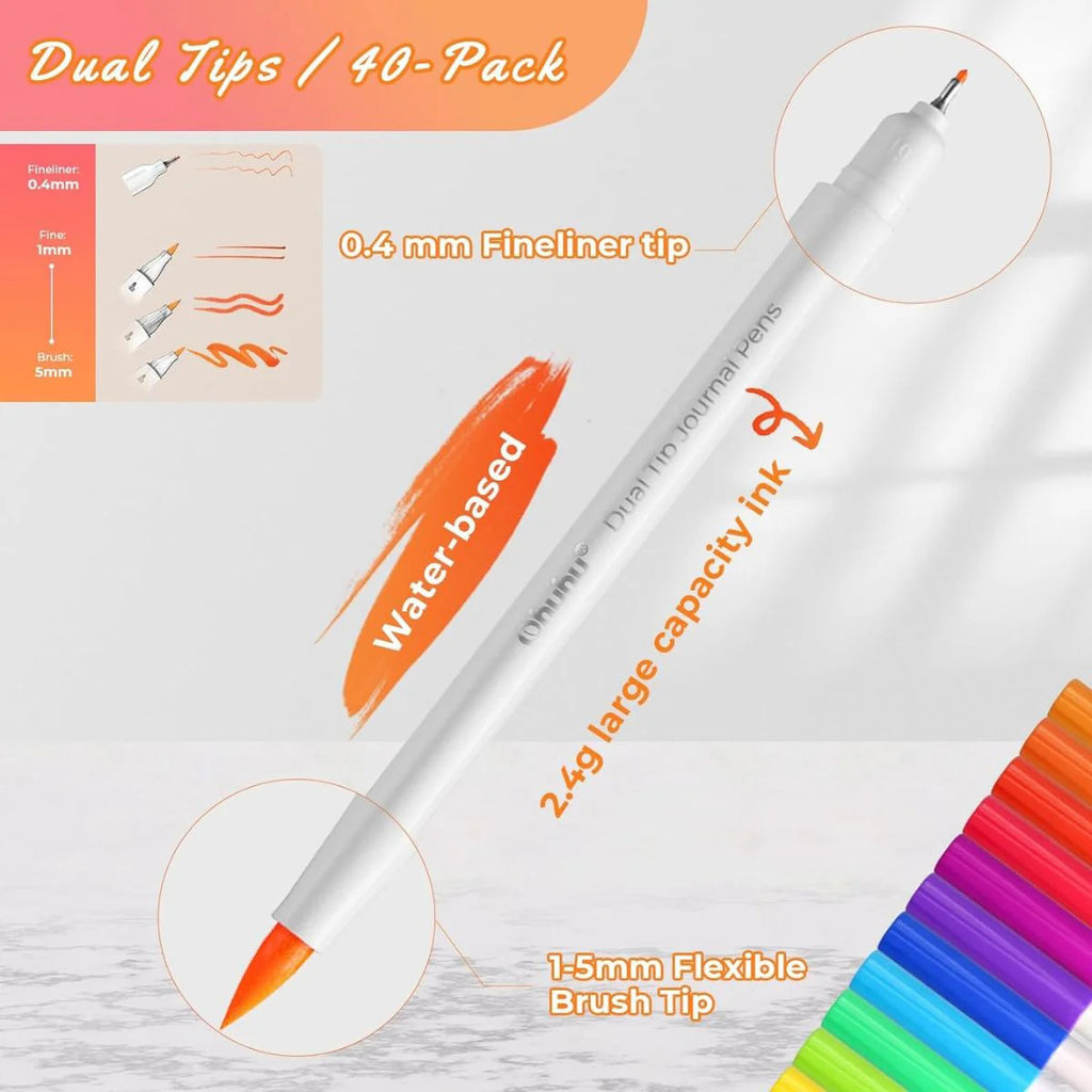 ohuhu-art-marker-set-40-markadoron-me-vasi-to-nero-brush-fineliner-watercolor-effect-oneandonlybaby.gr