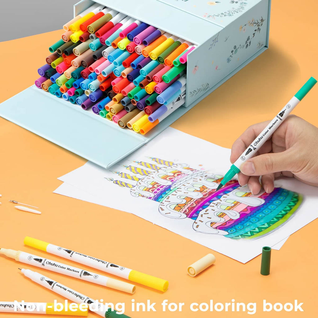 ohuhu-art-markers-set-markadoron-120-chromaton-me-vasi-to-nero-brush-fineliner-oneandonlybaby.gr