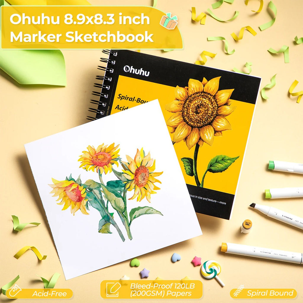 ohuhu-gift-box-72-markadoron-brush-chisel-sketchbook-fineliners-oneandonlybaby.gr