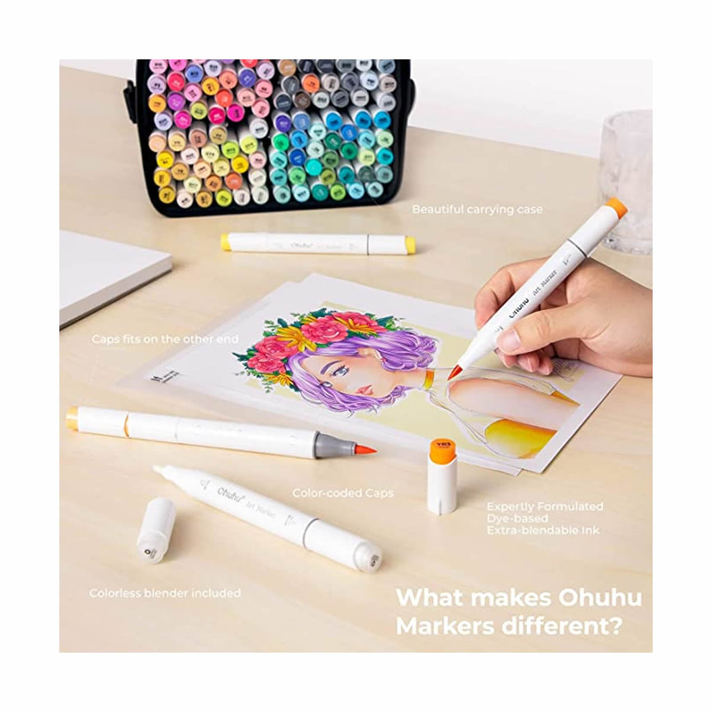 ohuhu-honolulu-alcohol-art-markers-set-120-chromaton-brush-chisel-oneandonlybaby.gr