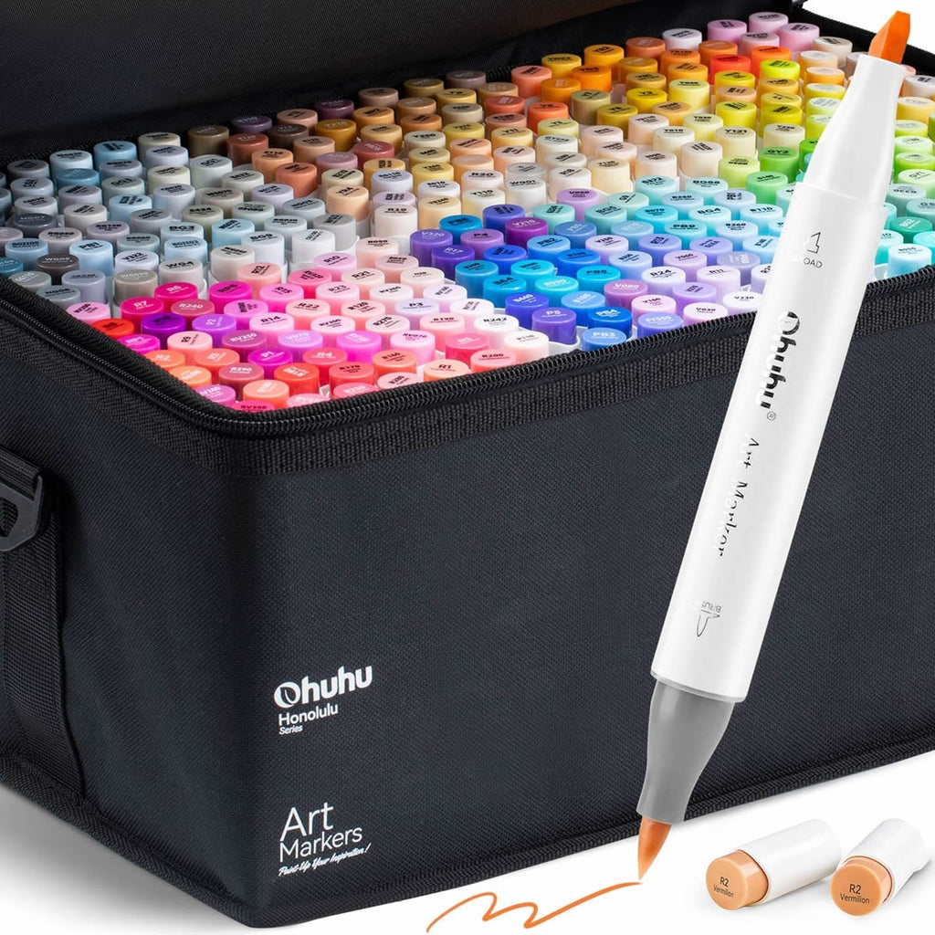 ohuhu-honolulu-alcohol-art-markers-set-320-khromaton-brush-chisel-oneandonlybaby.gr