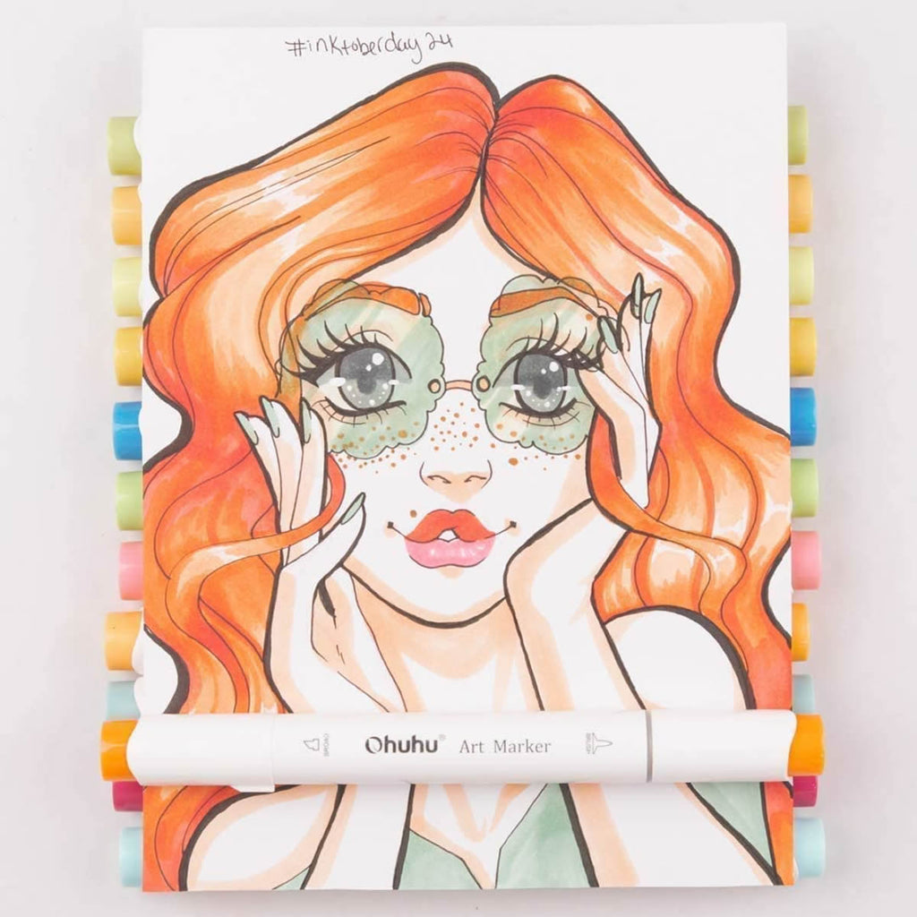 ohuhu-honolulu-alcohol-art-markers-set-markadoron-24-basikwn-xromaton-brush-chisel-oneadonlybaby.gr