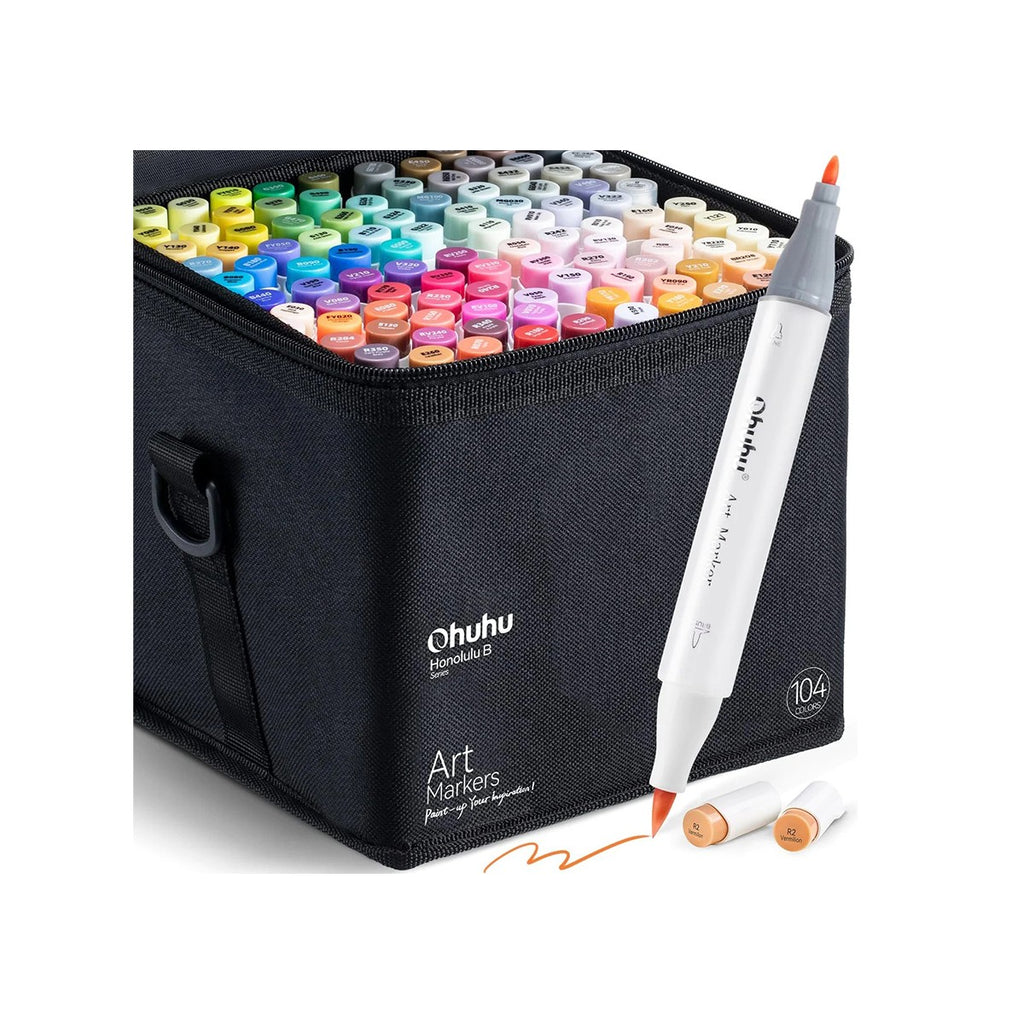 ohuhu-honolulu-b-alcohol-art-markers-set-104-chromaton-brush-fine-oneandonlybaby.gr