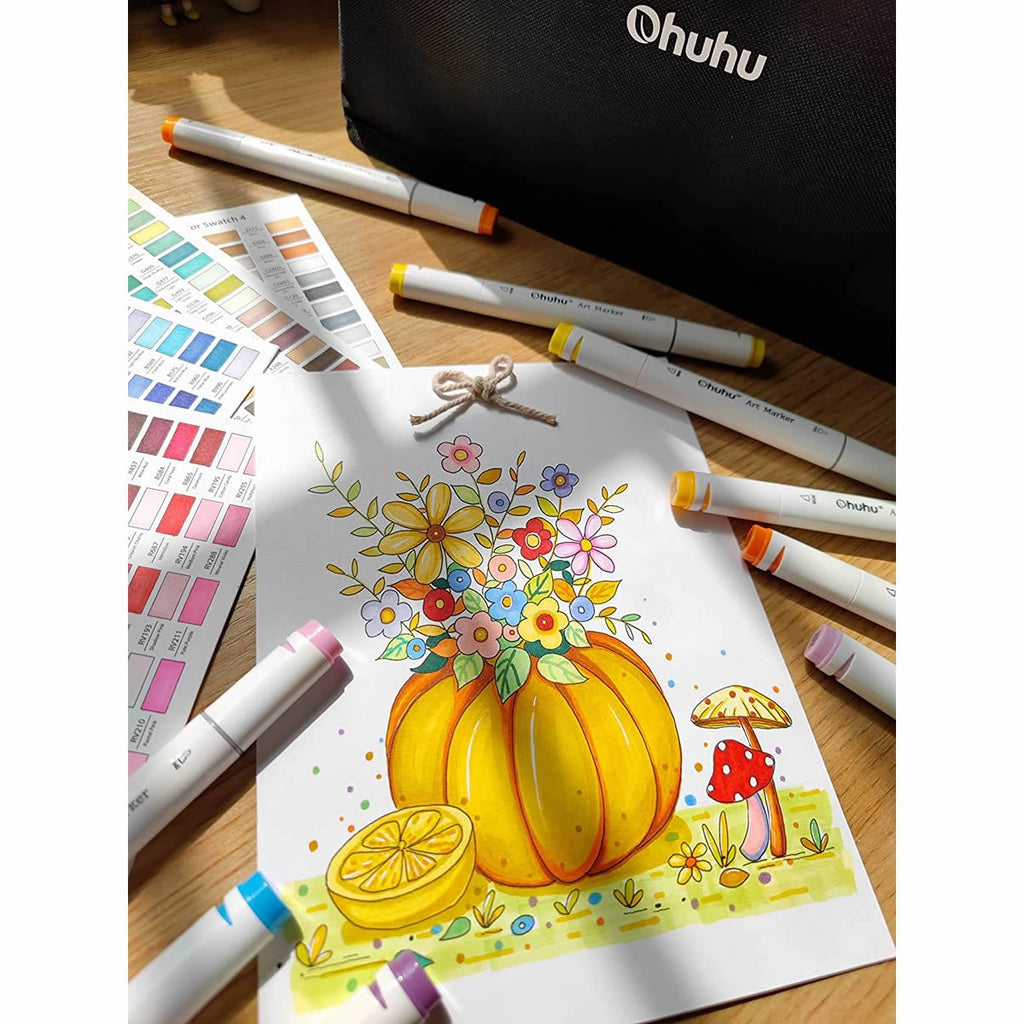 ohuhu-oahu-alcohol-art-markers-set-markadoron-40-khromaton-fine-chisel-4-oneandonlybaby.gr