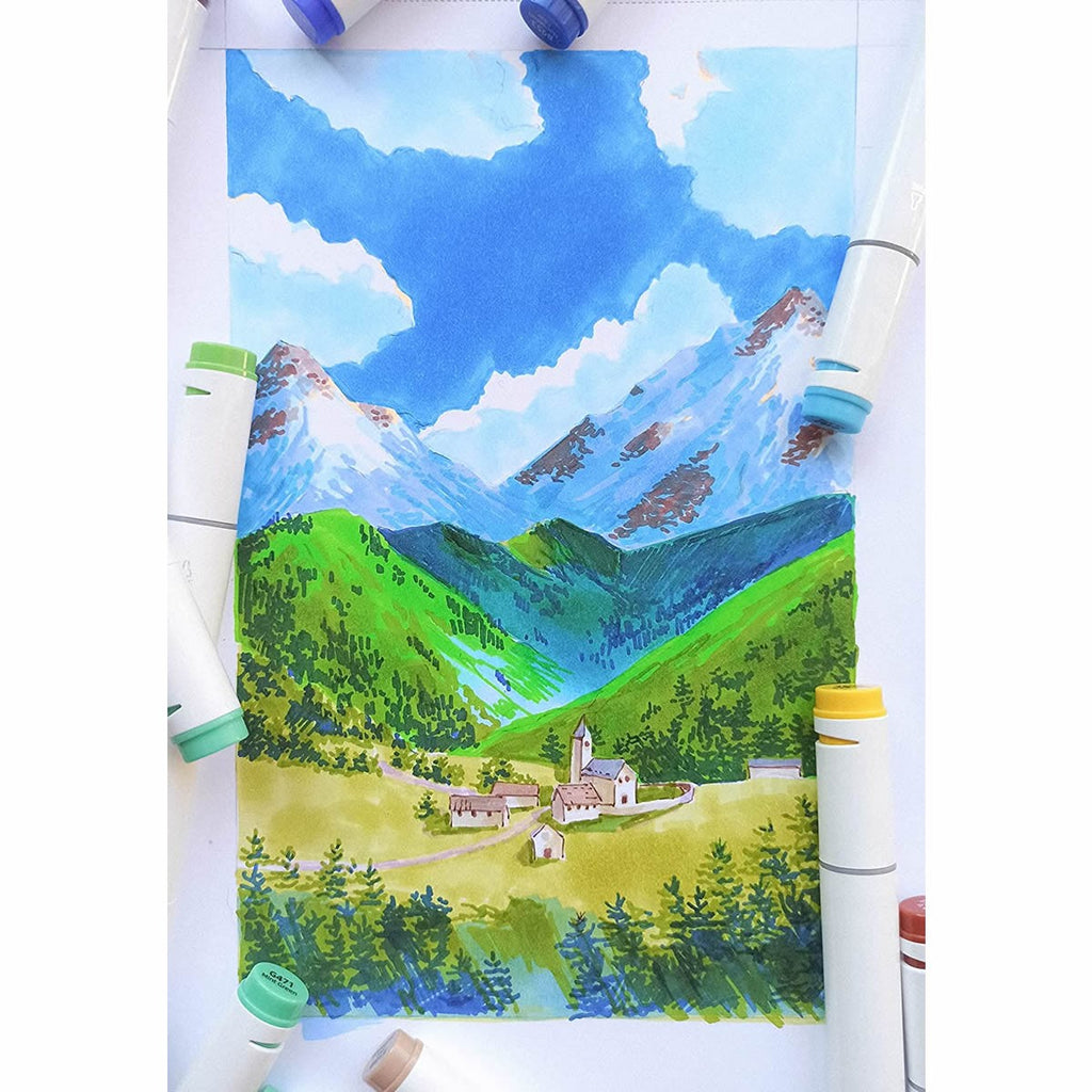 ohuhu-oahu-alcohol-art-markers-set-markadoron-40-khromaton-fine-chisel-4-oneandonlybaby.gr