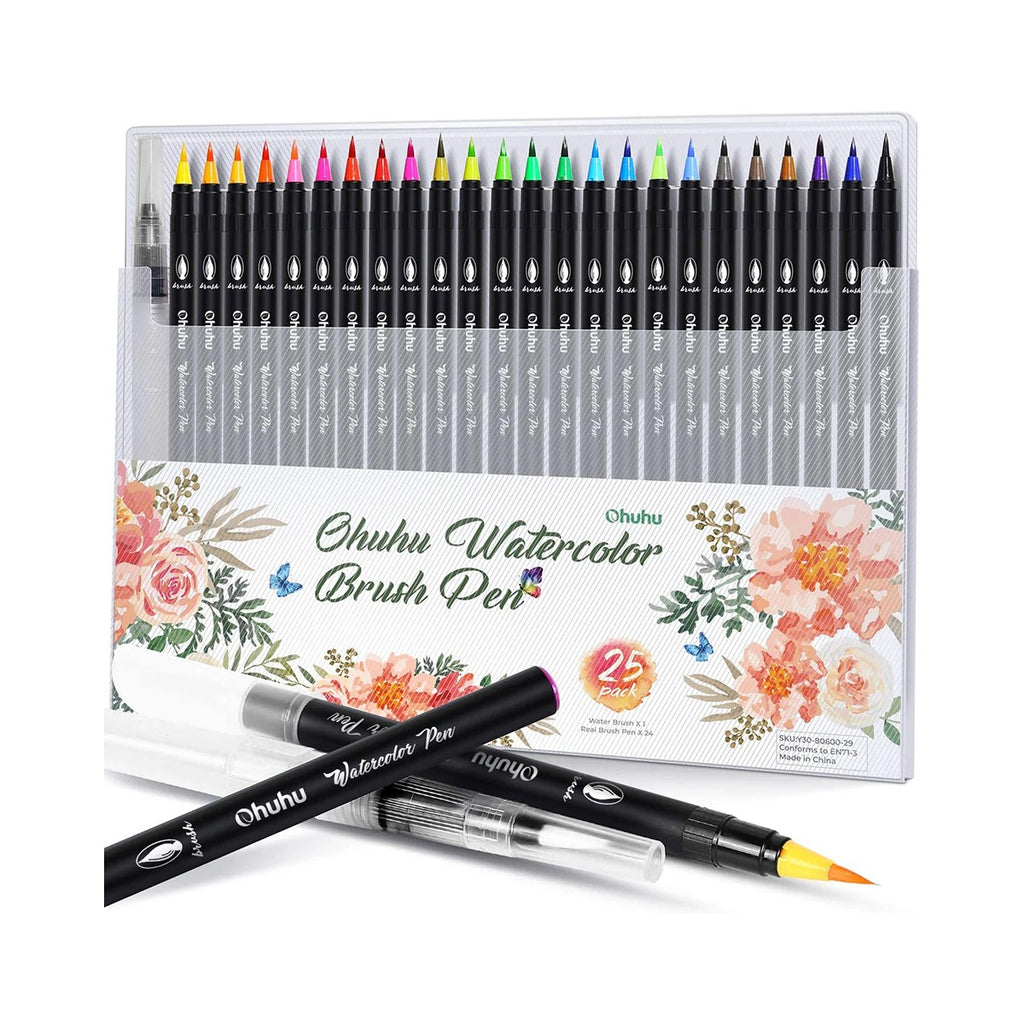 ohuhu-watercolor-brush-markers-set-25-markadoron-brush-oneandonlybaby.gr