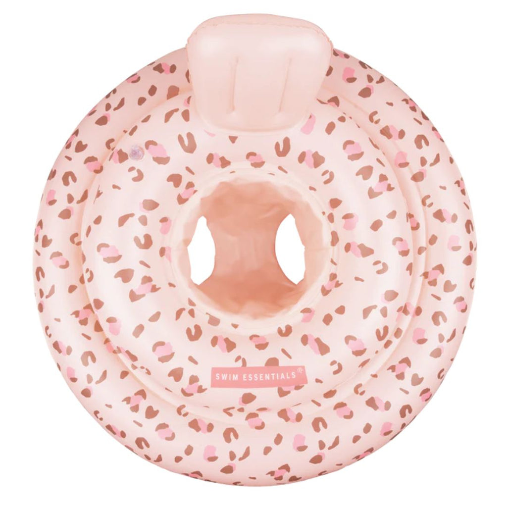 paidiko-fouskoto-stroma-me-kathisma-baby-float-old-pink-leopard-swim-essentials-oneandonlybaby.gr
