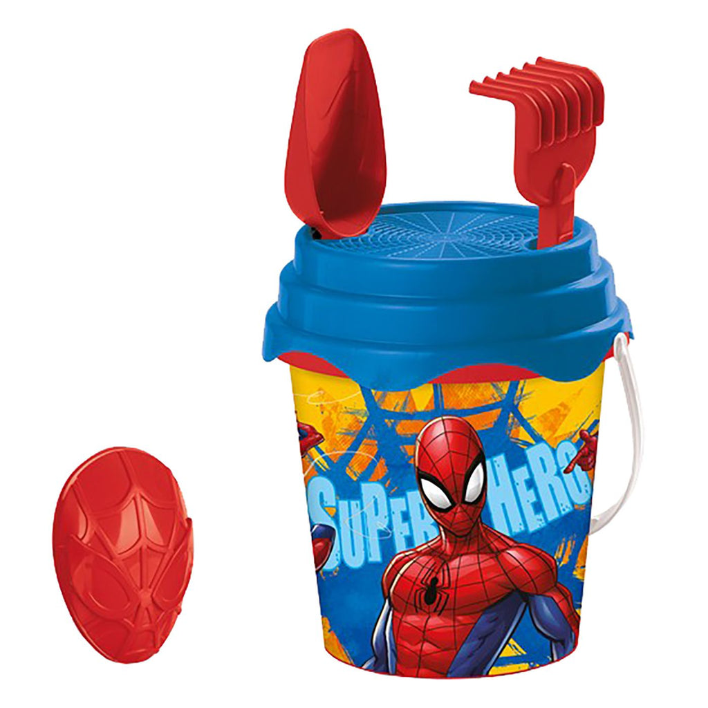 paidiko-set-kouvadaki-paralias-kids-bucket-spiderman-oneandonlybaby.gr