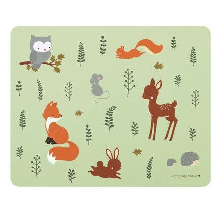 placemat-diskos-soupla-viniliou-a-little-lovely-company-forest-animals-oneandonlybaby.gr