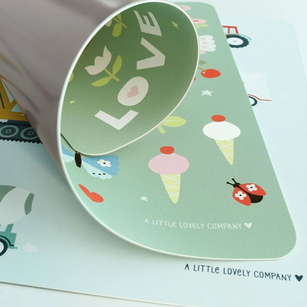 placemat-diskos-soupla-viniliou-a-little-lovely-company-joy-oneandonlybaby.gr