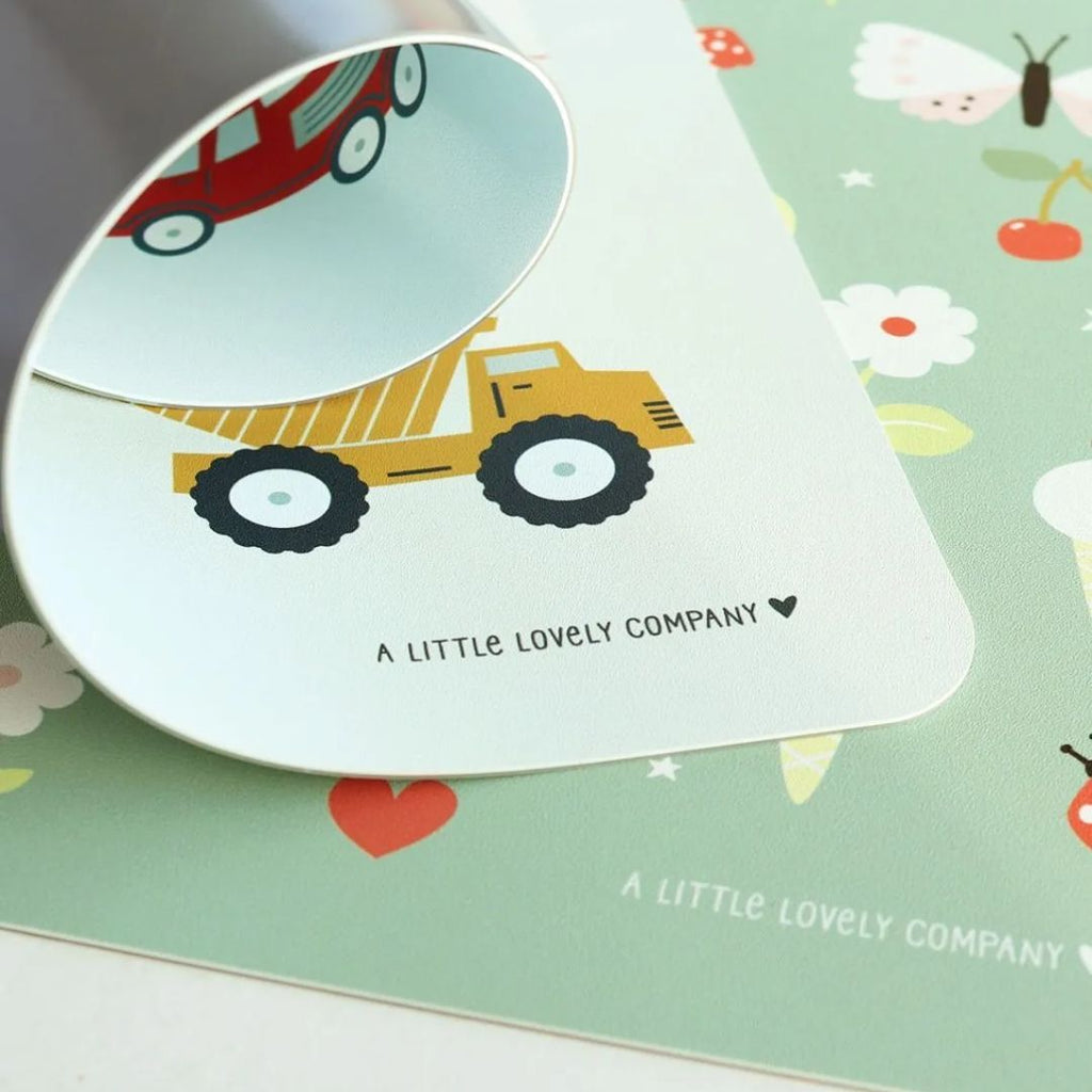 placemat-diskos-soupla-viniliou-a-little-lovely-company-vehicles-oneandonlybaby.gr