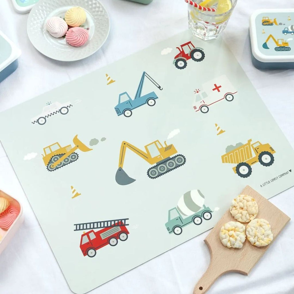 placemat-diskos-soupla-viniliou-a-little-lovely-company-vehicles-oneandonlybaby.gr