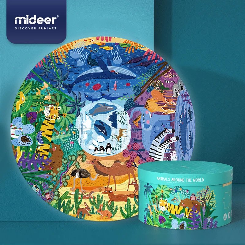 round-puzzle-animals-around-the-world-mideer-oneandonlybaby.gr