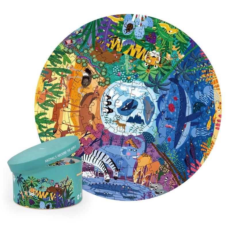 round-puzzle-animals-around-the-world-mideer-oneandonlybaby.gr