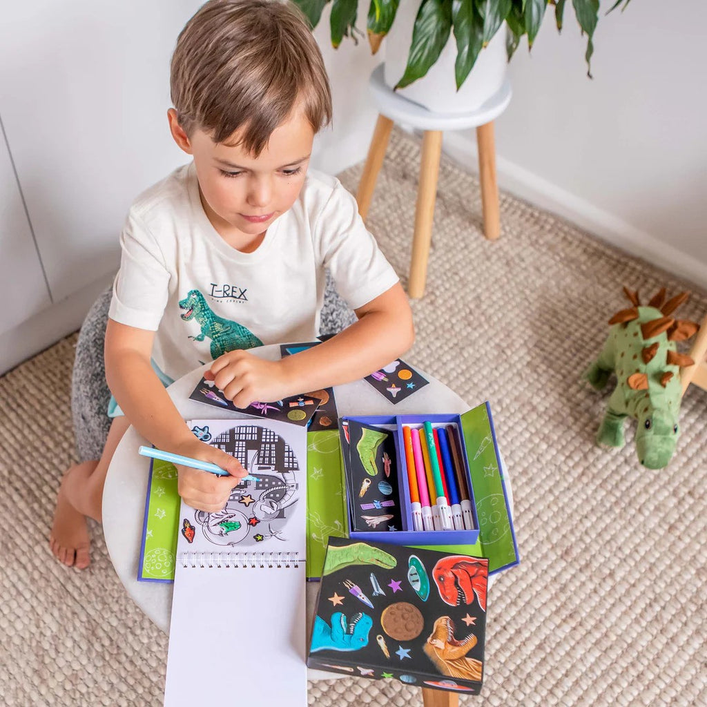 set-drastiriotiton-neon-colouring-set-dino-in-space-tiger-tribe-oneandonlybaby.gr