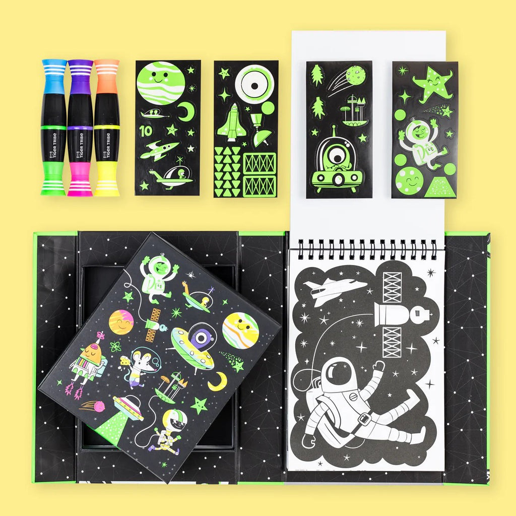 set-drastiriotiton-neon-colouring-set-outer-space-tiger-tribe-oneandonlybaby.gr