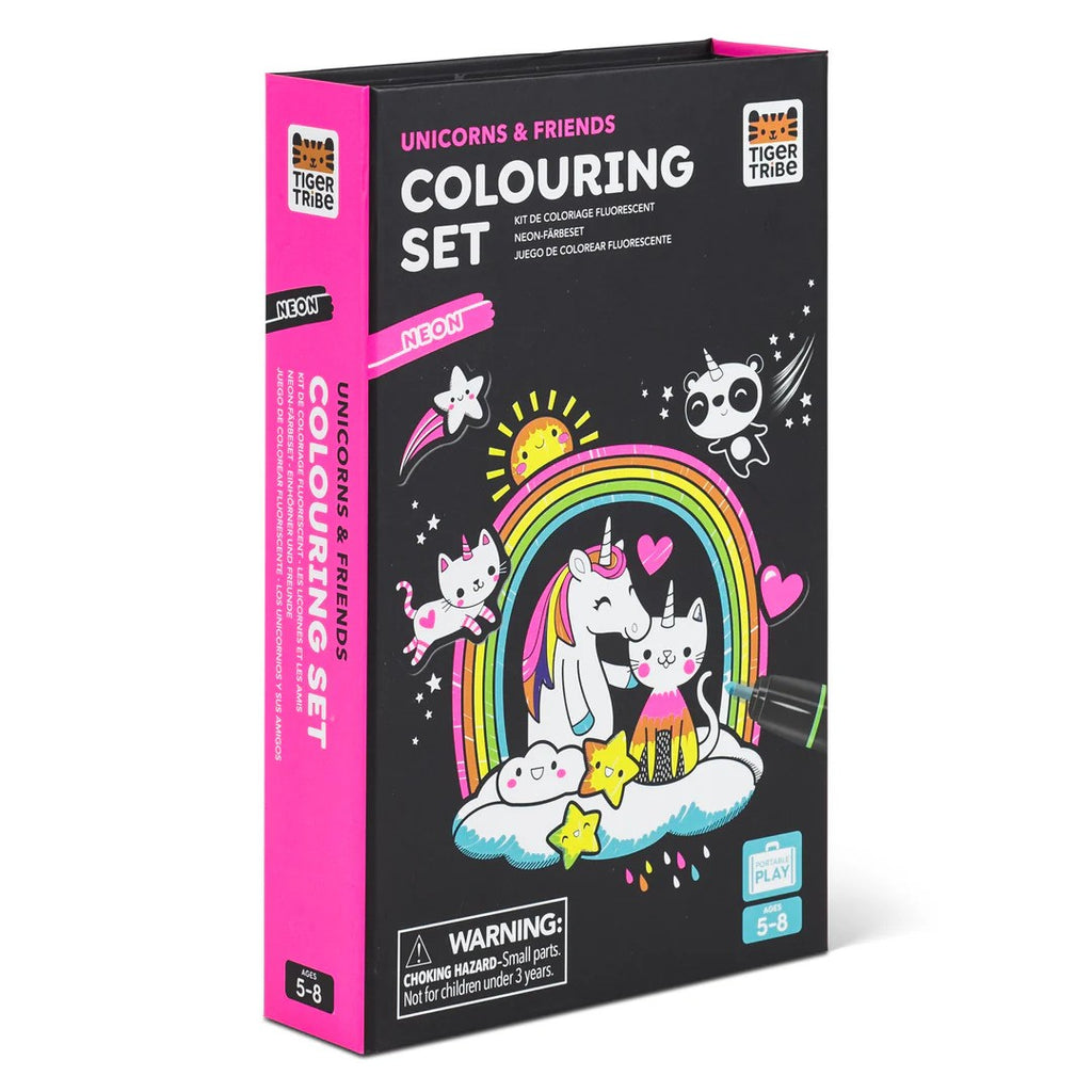 set-drastiriotiton-neon-colouring-set-unicorn-and-friends-tiger-tribe-oneandonlybaby.gr