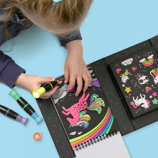 set-drastiriotiton-neon-colouring-set-unicorn-and-friends-tiger-tribe-oneandonlybaby.gr