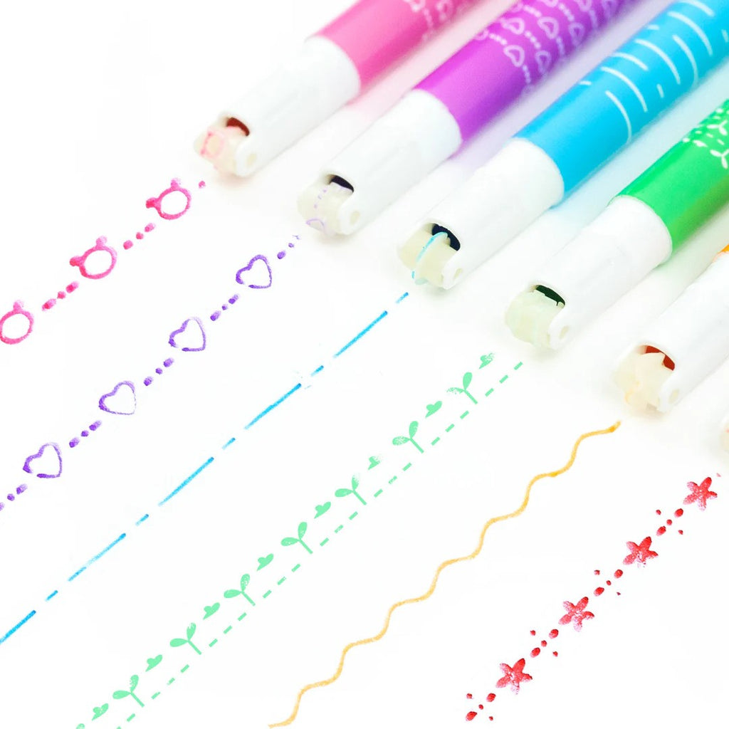 stylo-diplis-grafis-roller-pattern-pens-tiger-tribe-oneandonlybaby.gr