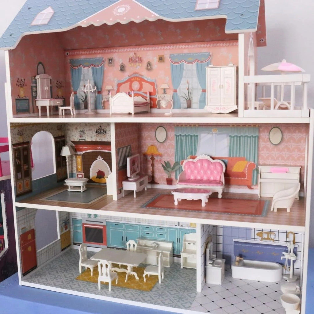 xylino-kouklospito-me-3-orofous-kai-28-axesouar-grace-princess-wooden-dollhouse-2-oneandonlybaby.gr