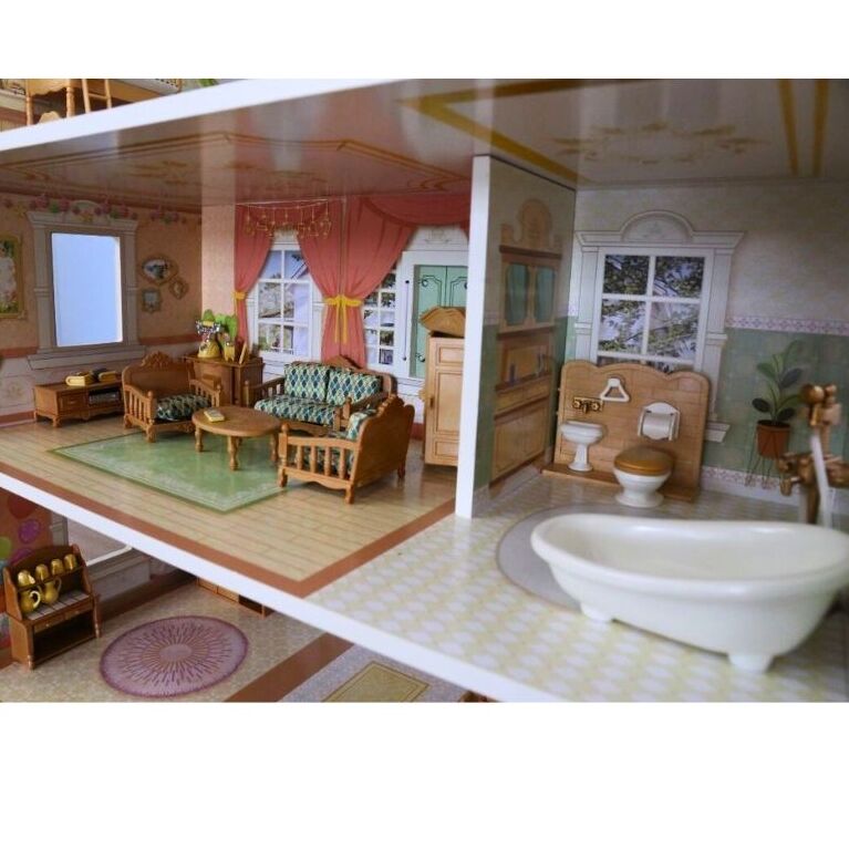 xylino-kouklospito-me-3-orofous-kai-axesouar-colonial-style-wooden-dollhouse-oneandonlybaby.gr