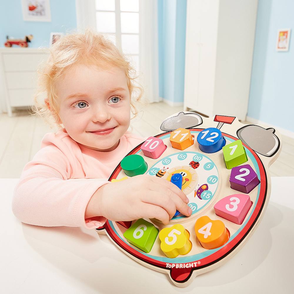 xylino-roloi-me-sfinomata-wooden-shape-sorting-clock-top-bright-oneandonlybaby.gr