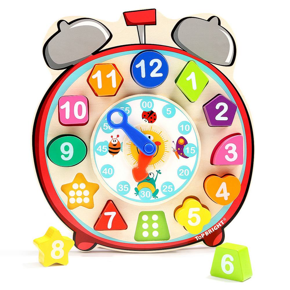 xylino-roloi-me-sfinomata-wooden-shape-sorting-clock-top-bright-oneandonlybaby.gr