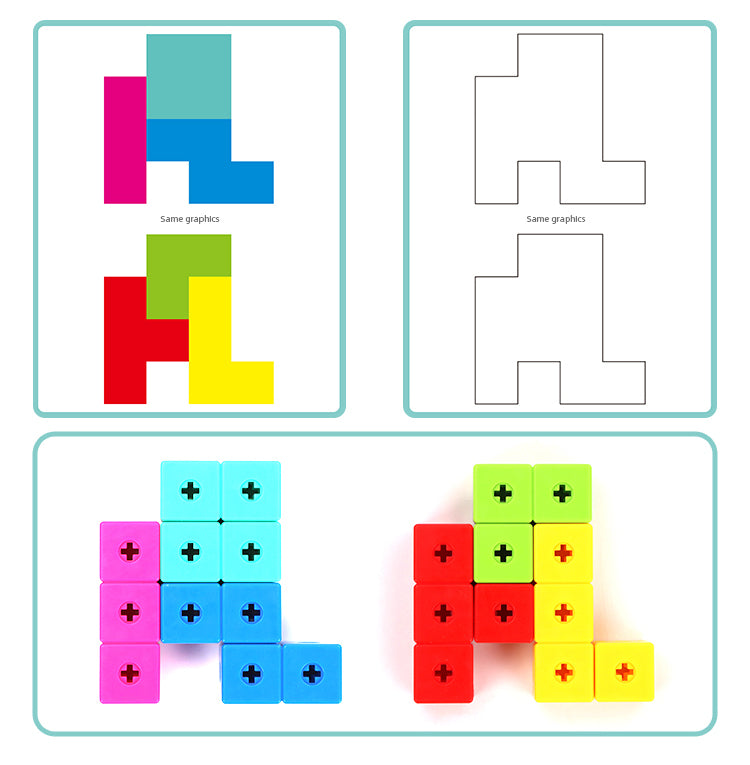 Cube Blocks - 36 Εκπαιδευτικές Κάρτες oneandonlybaby.gr