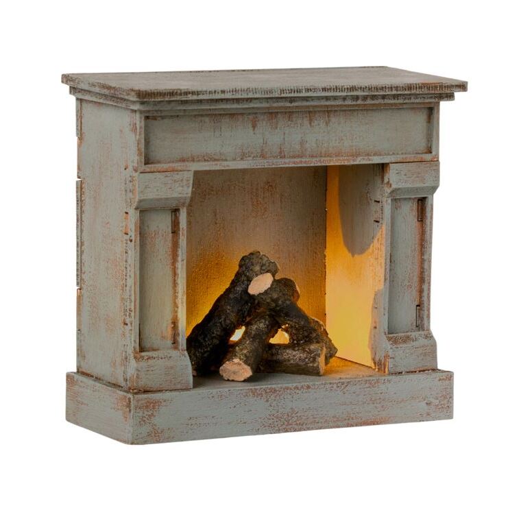 xylino-tzaki-me-xyla-miniatoura-miniature-fireplace-vintage-blue-maileg-oneandonlybaby.gr